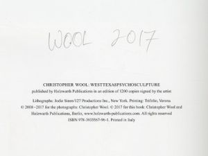 「Westtexaspsychosculpture / Christopher Wool」画像1