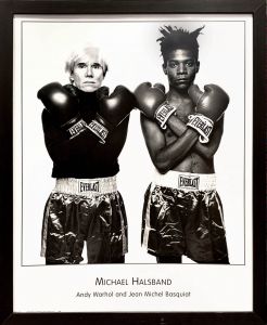 Andy Warhol and Jean Michel Basquiat Poster / Michael Halsband