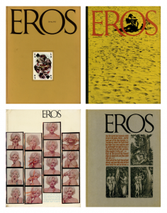 EROS Vol.1 No.1-4 / Edit: Ralph Ginzburg　Art Direction: Herb Lubalin