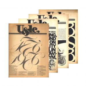 U & Lc ４issues July 1976, December 1978, December 1979, March 1980 / Editorial & Design director:  Herb Lubalin