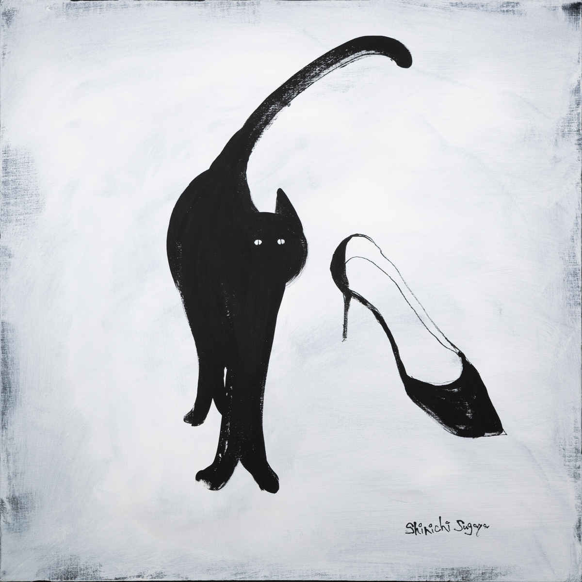 【33】「SHOE AND CAT」¥330,000　2023年/ユニーク/サイン入/S20: H727 x W727 (mm)