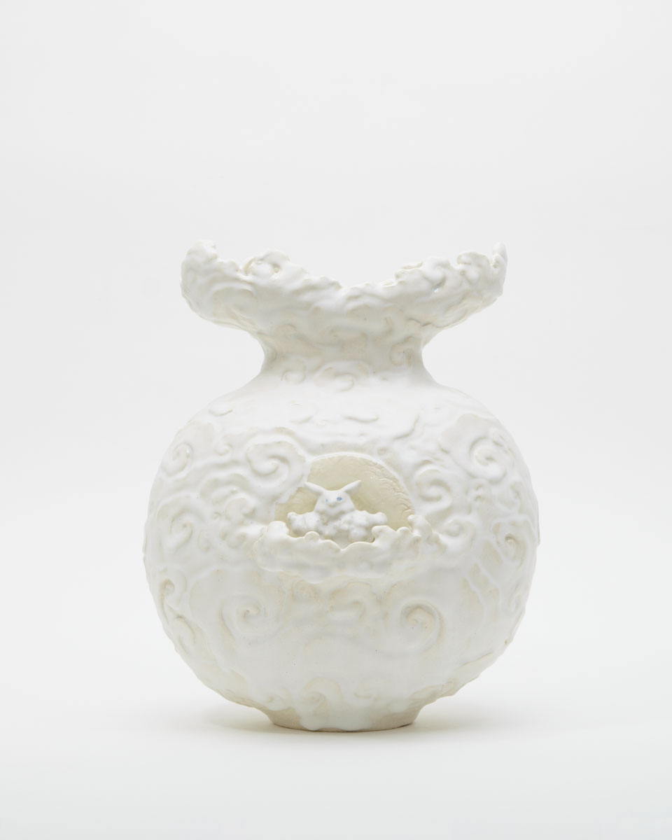 【40】「モクモクポッタリー」¥132,000　2023年/ユニーク/サイン入/H360 x W300 x D240 (mm)