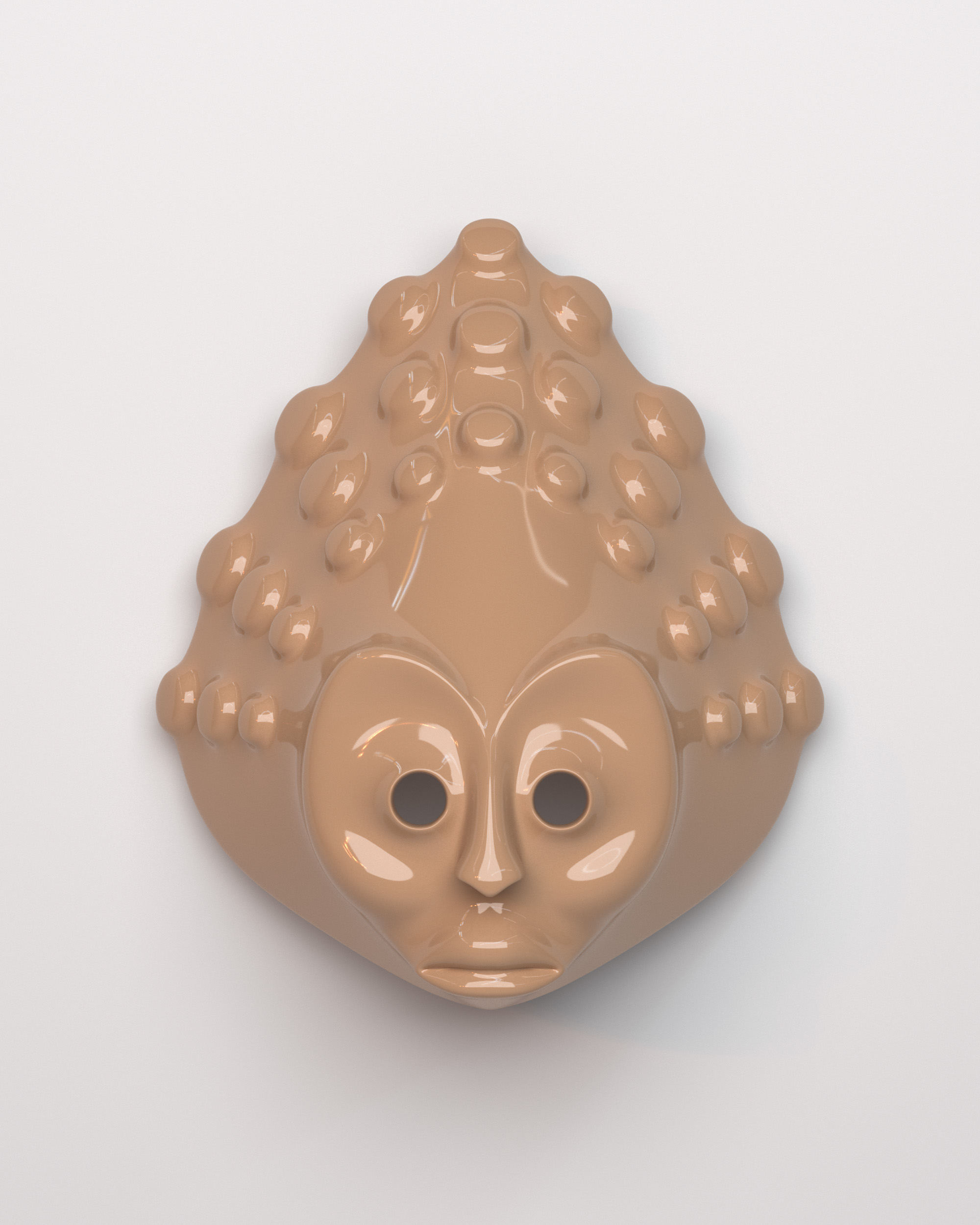 【09】「Strains Mask B」¥198,000　2023/ユニーク/H336 x W293 x D195 (mm)
