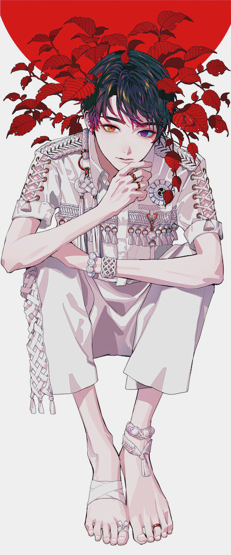 【01】「夏果」Ed.1/3 ¥275,000　2023年/Ed.3/サイン入/額装/Image: H594 x W250 Frame: H660 x W315 x D55 (mm)