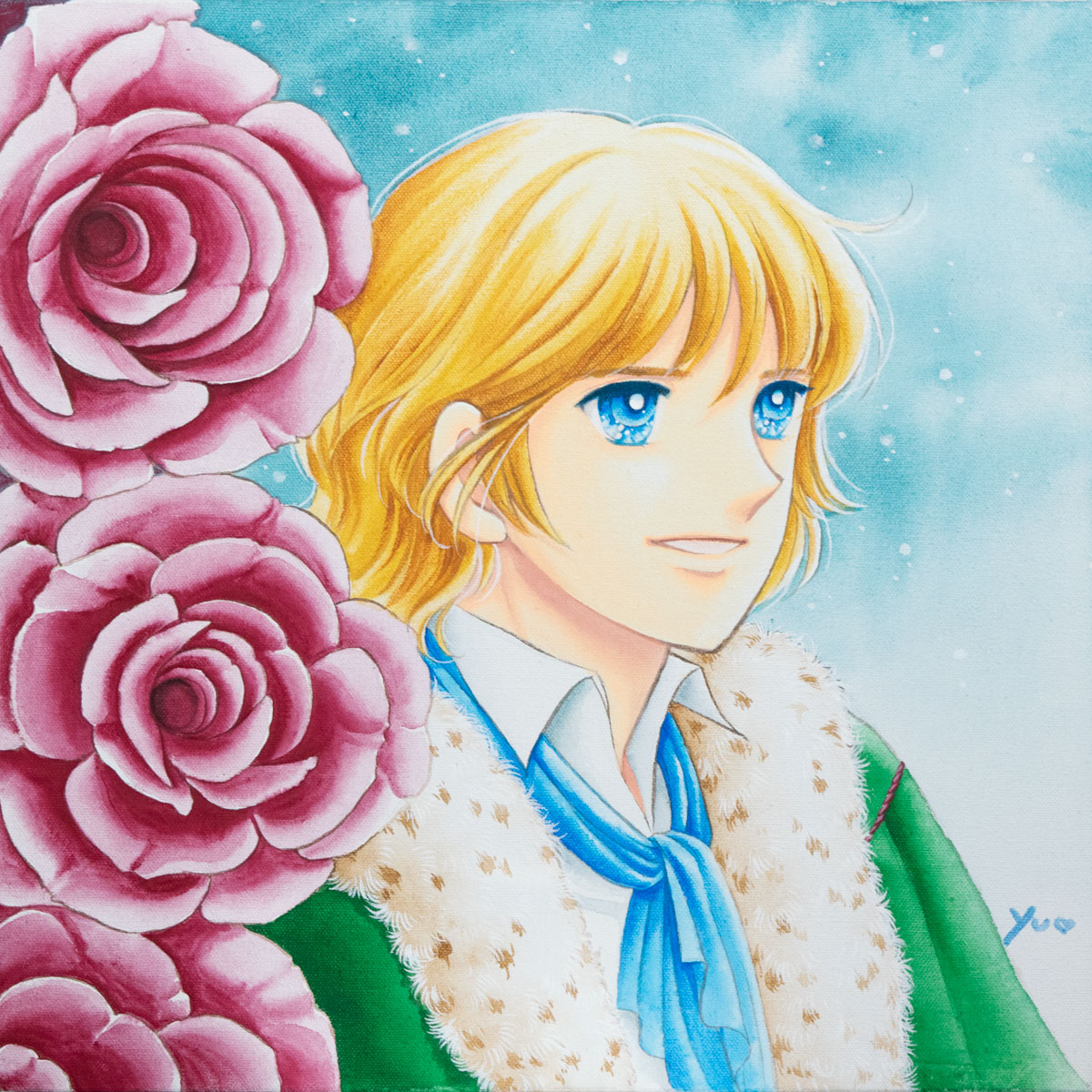【02】「once upon a time II」 ¥660,000　2023年/ユニーク/サイン入/額装/S4: H333 × W333 (mm)