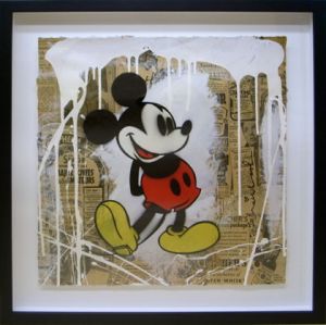 Mr.Brainwashシルクスクリーン額「Mickey」／Mr.Brainwash ミスター・ブレインウォッシュ（／)のサムネール