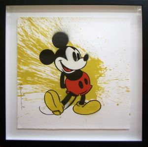 Mr.Brainwashシルクスクリーン額「Mickey」／Mr.Brainwash ミスター・ブレインウォッシュ（／)のサムネール