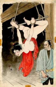 喜多玲子（須磨利之）　肉筆画　サイン入 / 喜多玲子（須磨利之）