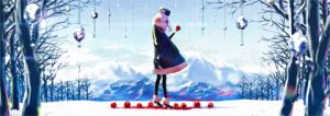 秋赤音ジークレープリント額　「犠牲のリンゴ」 / 秋赤音　AKIAKANE