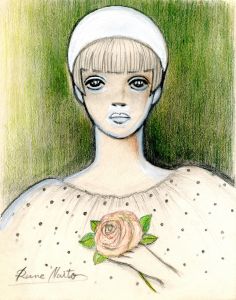 内藤ルネ　色鉛筆　ペン　No.2 / 内藤ルネ