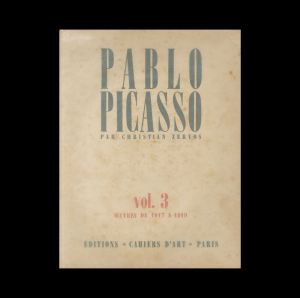 ピカソ　ゼルボス版カタログ・レゾネ　VOL. 3／パブロ・ピカソ（PABLO PICASSO PAR CHRISTIAN ZERVOS VOL. 3 (III):OEUVRES DE 1917 A 1919／PABLO PICASSO)のサムネール