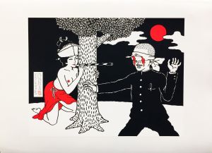 佐伯俊男　シルクスクリーン　(B)／佐伯俊男（Toshio saeki Screenprint (B)／Toshio Saeki)のサムネール