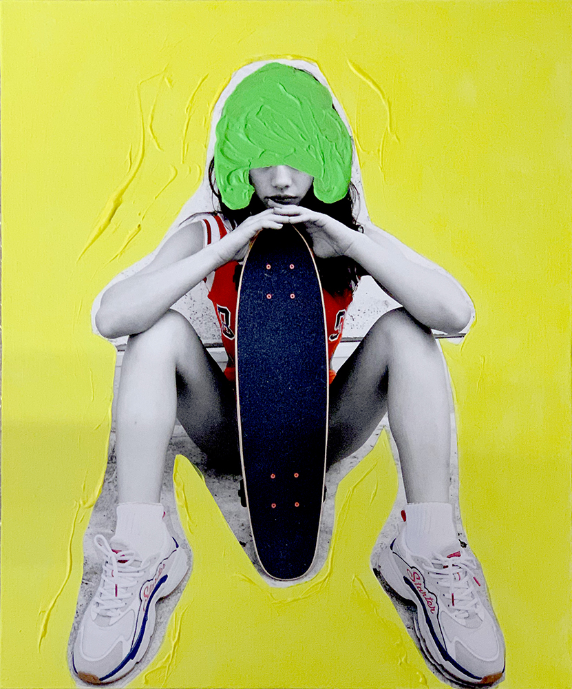 「スケートボードと緑な気分 / 米原康正」メイン画像