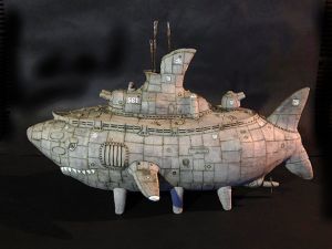 鮫型潜水艦 / 田崎太郎