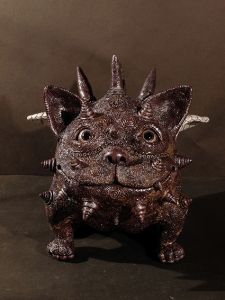 燻銀猫神（いぶしぎんねこがみ）／田崎太郎（Smoked Silver Cat Statue／Taro Tasaki)のサムネール