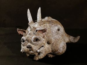 蹲り猫神／田崎太郎（Crouched Cat Statue／Taro Tasaki)のサムネール