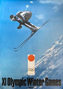 1972年 冬季札幌 オリンピックポスター／亀倉雄策（1972 SAPPORO Winter Games Olympic Poster／Yusaku Kamekura)のサムネール