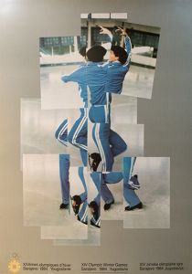 1984年 冬季 サラエボ オリンピックポスター／デヴィット・ホックニー（1984 Sarajevo Winter Olympic Poster／David Hockney)のサムネール