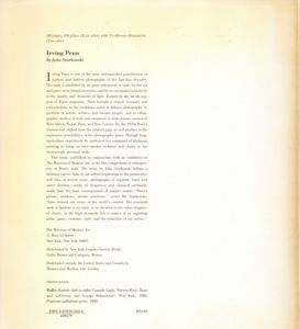 「Irving Penn / Text: John Szarkowski」画像2