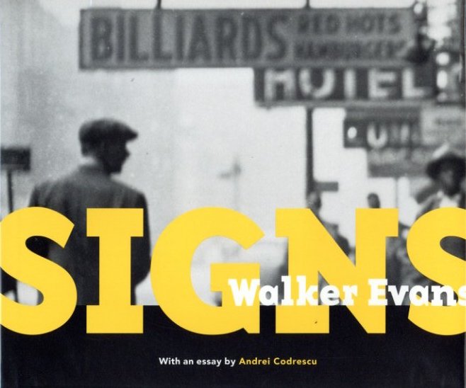「Signs / Walker Evans」メイン画像