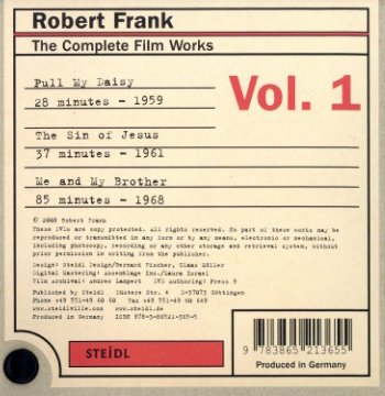 Robert Frank Complete Film Works Vol1