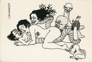 佐伯俊男画集 プリントG (落款入)／佐伯俊男（Art Works of Toshio Saeki Print G (Stamped)／Toshio Saeki)のサムネール