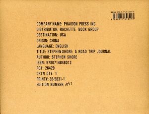 「【サイン入 / Signed】A Road Trip Journal / Stephen Shore　」画像1