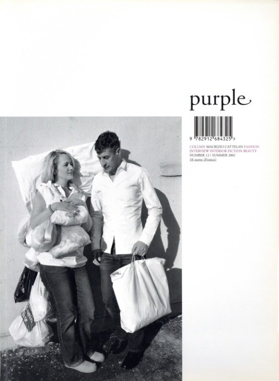 「purple No.12 Summer 2002 / Author: :Olivier Zahm, Elein Fleiss Art Director:Makoto Oorui」メイン画像