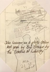 「ジョン・レノン　自由の女神【サイン入】 / ボブ・グリュエン」画像1