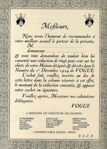 「VOGUE　DECEMBRE 1924.」画像2