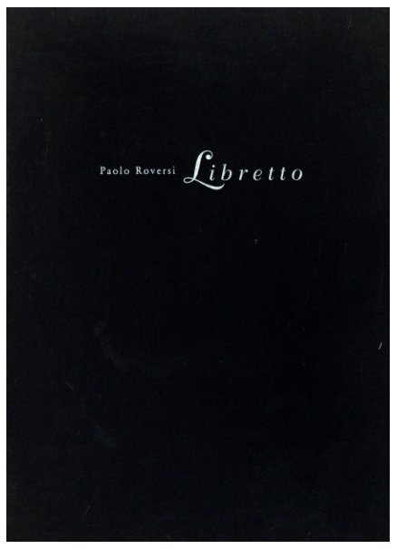 「Paolo Roversi: Libretto / Photo: Paolo Roversi」メイン画像