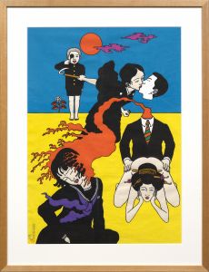 佐伯俊男 シルクスクリーン E／佐伯俊男（Toshio Saeki Screenprint E／Toshio Saeki)のサムネール