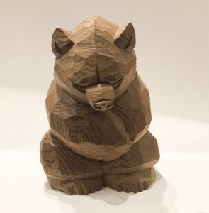 八雲木彫り熊　1996 / 引間二郎（木歩）