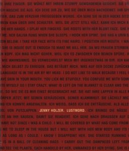 JENNY HOLZER. LUSTMORD.のサムネール