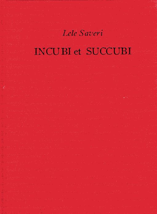「INCUBI et SUCCUBI / Lele Saveri」メイン画像