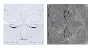 Original Fake Store Tiles ( White & Grey ) / KAWS