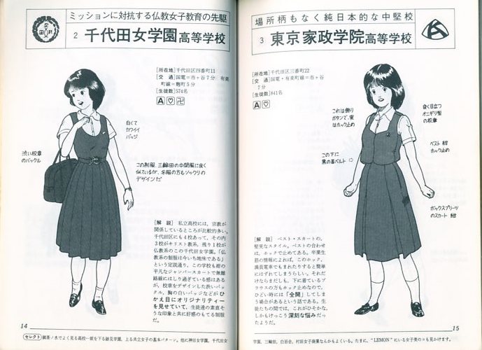 東京女子高制服図鑑 / 著：森伸之 装丁：南伸坊 | 小宮山書店 KOMIYAMA ...