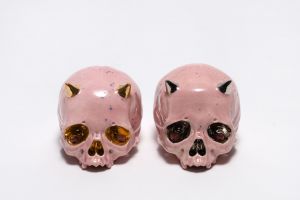 ぐい呑ペアセット　PASTEL PINK／丸岡和吾（Pair of Sake Cups: PASTEL PINK／Kazumichi Maruoka)のサムネール