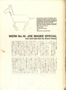 「WERK No.16【JOE MAGEE SPECIAL text and interview by Alison Harley】 / Edit, Design:Theseus Chan　Art director: Marina Lim 」画像5