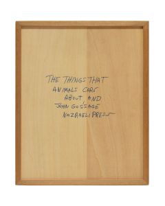「THE THINGS THAT ANIMALS CARE ABOUT, AND / John Gossage」画像1