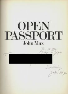「OPEN PASSPORT: IMPRESSIONS Special double issue No.6 No.7 / 写真：ジョン・マックス」画像1