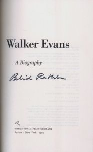 「WALKER EVANS: A Biography / Photo: Walker Evans　Author: Belinda Rathbone」画像1
