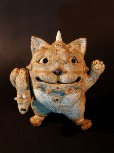 「龍神抱猫神 / 田崎太郎」画像1