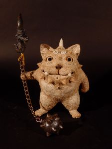 「五つの龍神紋が描かれた猫神戦士 / 田崎太郎」画像1