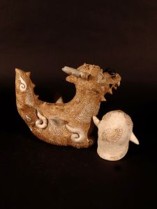 「龍神と戯れるシャーマンペンギン / 田崎太郎」画像3