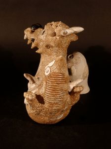 「龍神と戯れるシャーマンペンギン / 田崎太郎」画像4