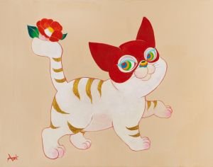 マスク 猫 トラジマ／柴田亜美（Masuku Neko 