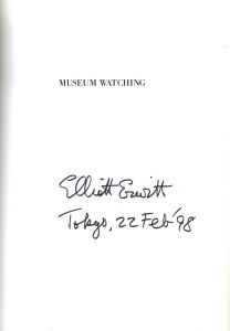 「Elliott Erwitt : MUSEUM WATCHING　エリオット・アーウィット 美術館にいこう！ / エリオット・アーウィット」画像1