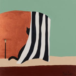 Cat and window -night-／菅谷晋一／(Cat and window -night- / Shinichi Sugaya)のサムネール